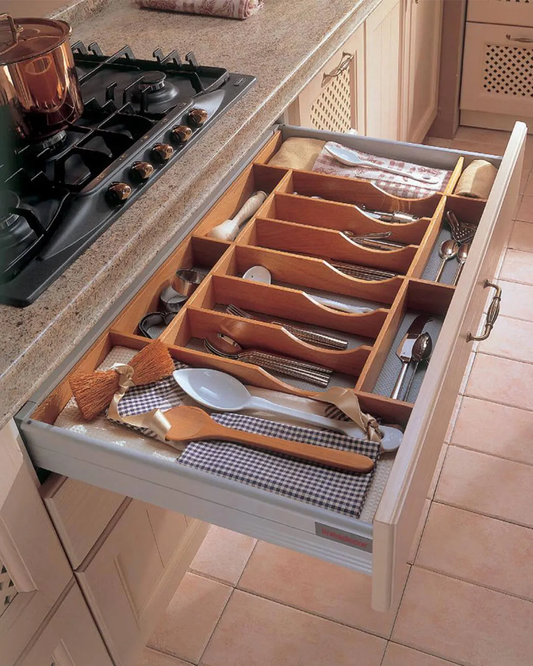 Beech Cutlery Tray Without Base