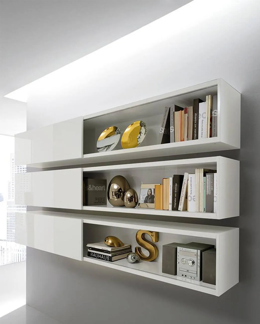 Wall Unit with Sliding Door
