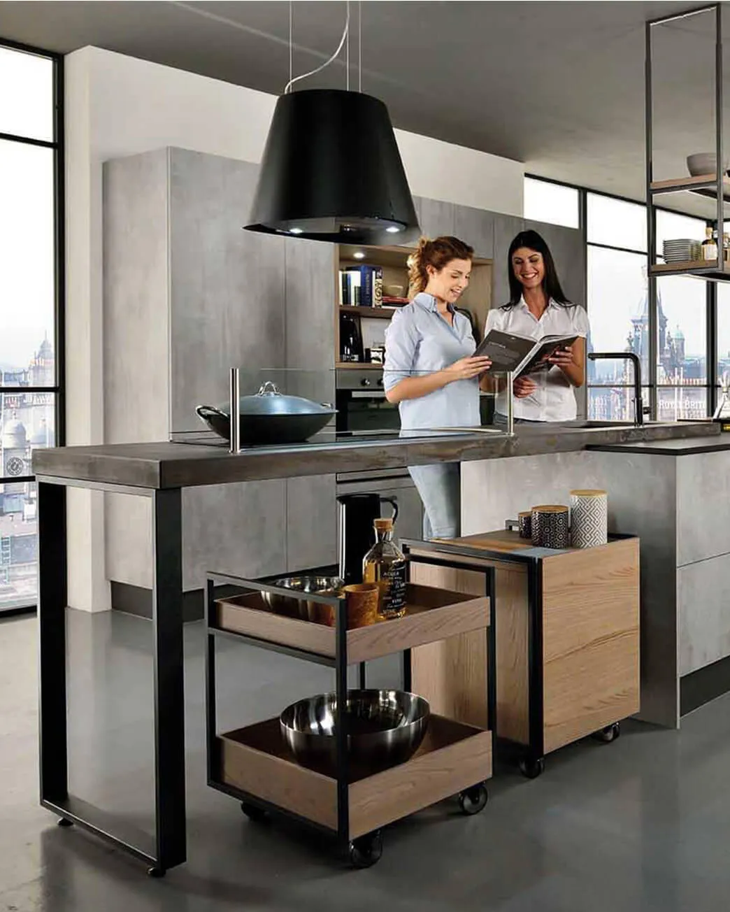 Anthracite Frame Table Leg