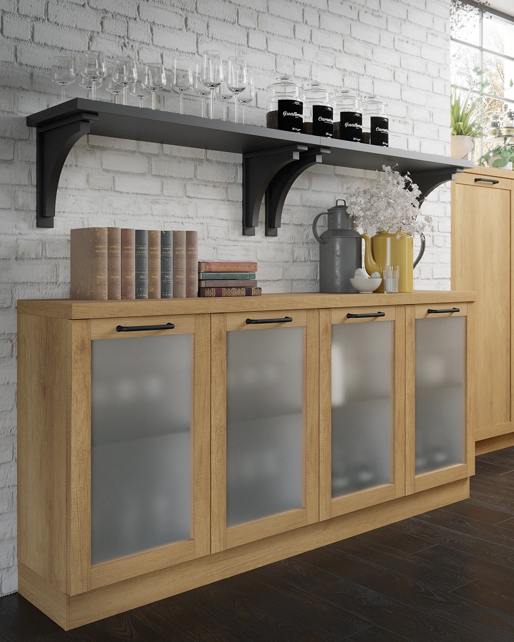 Shelf With Brackets