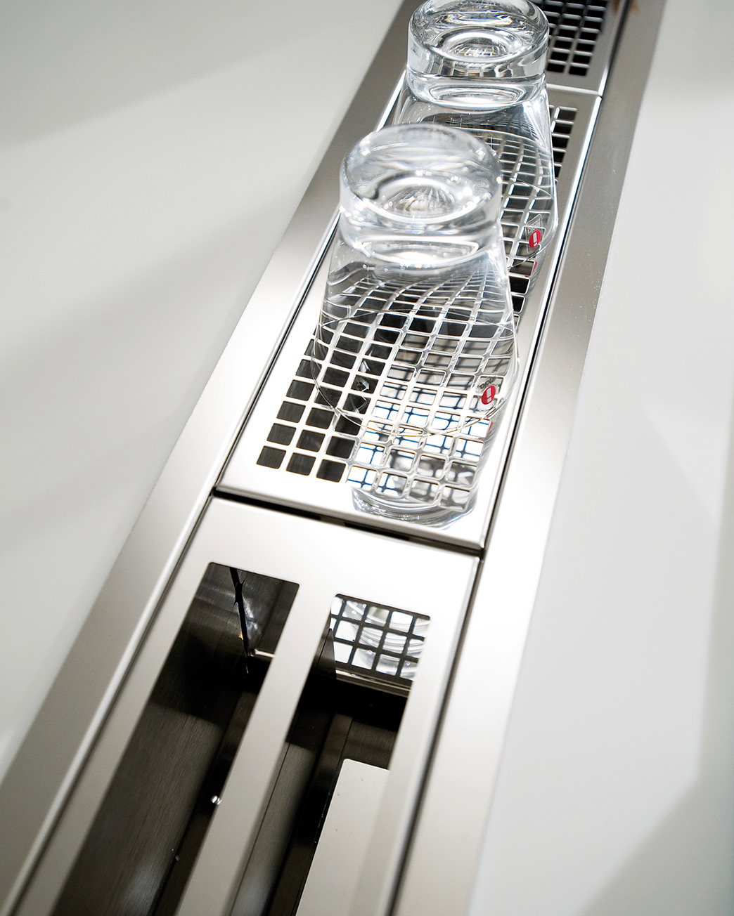 Glass Holder for Over Counter Steel Accessory