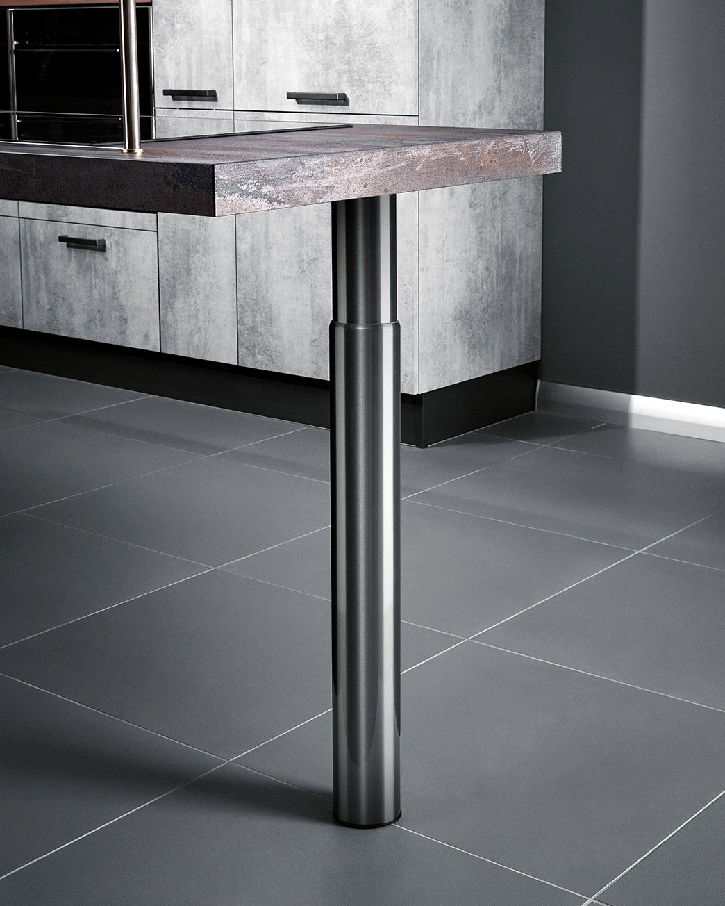 Height Adjustable Steel Leg