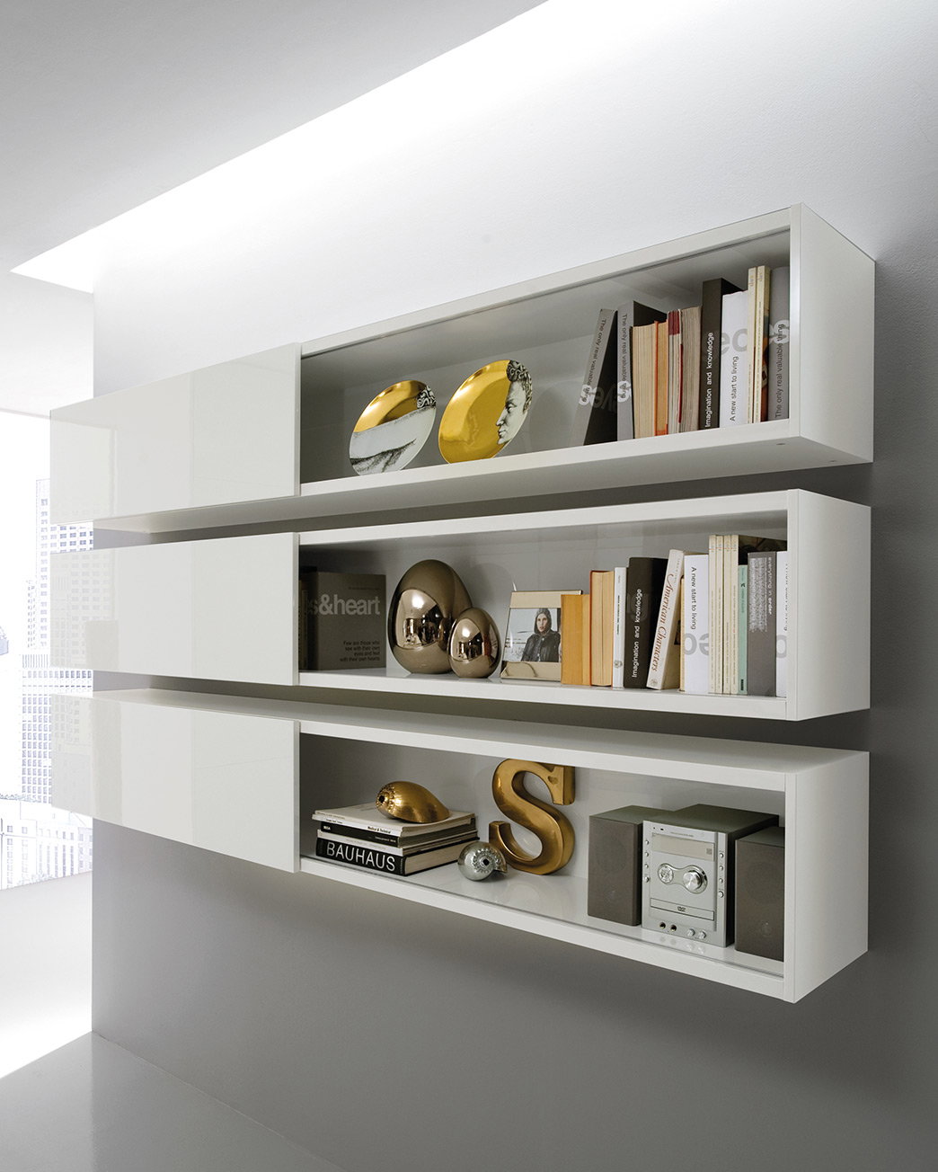 Wall Unit with Sliding Door
