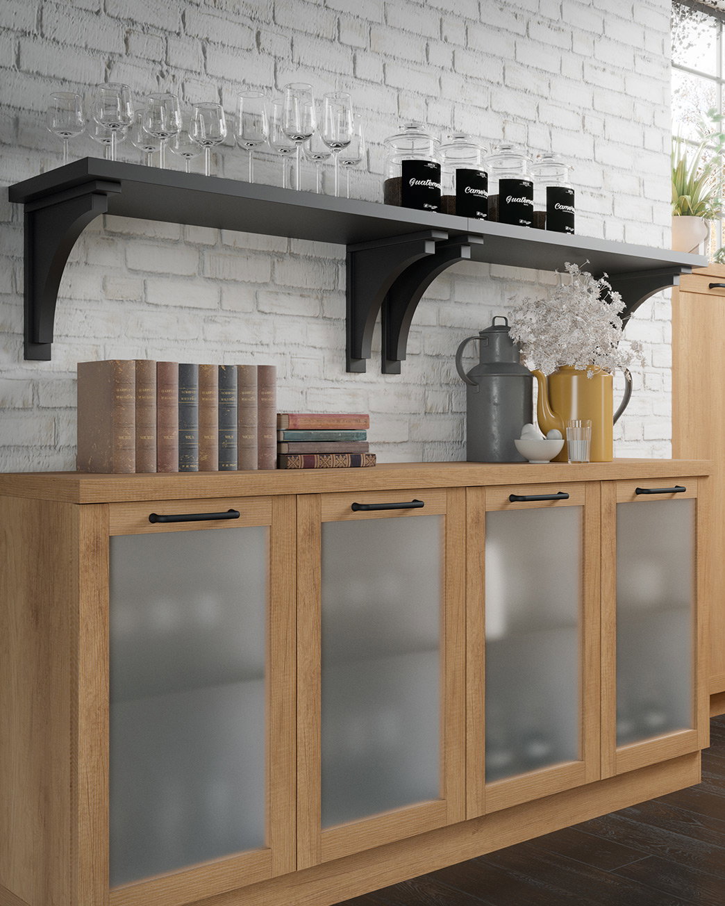 Shelf With Brackets