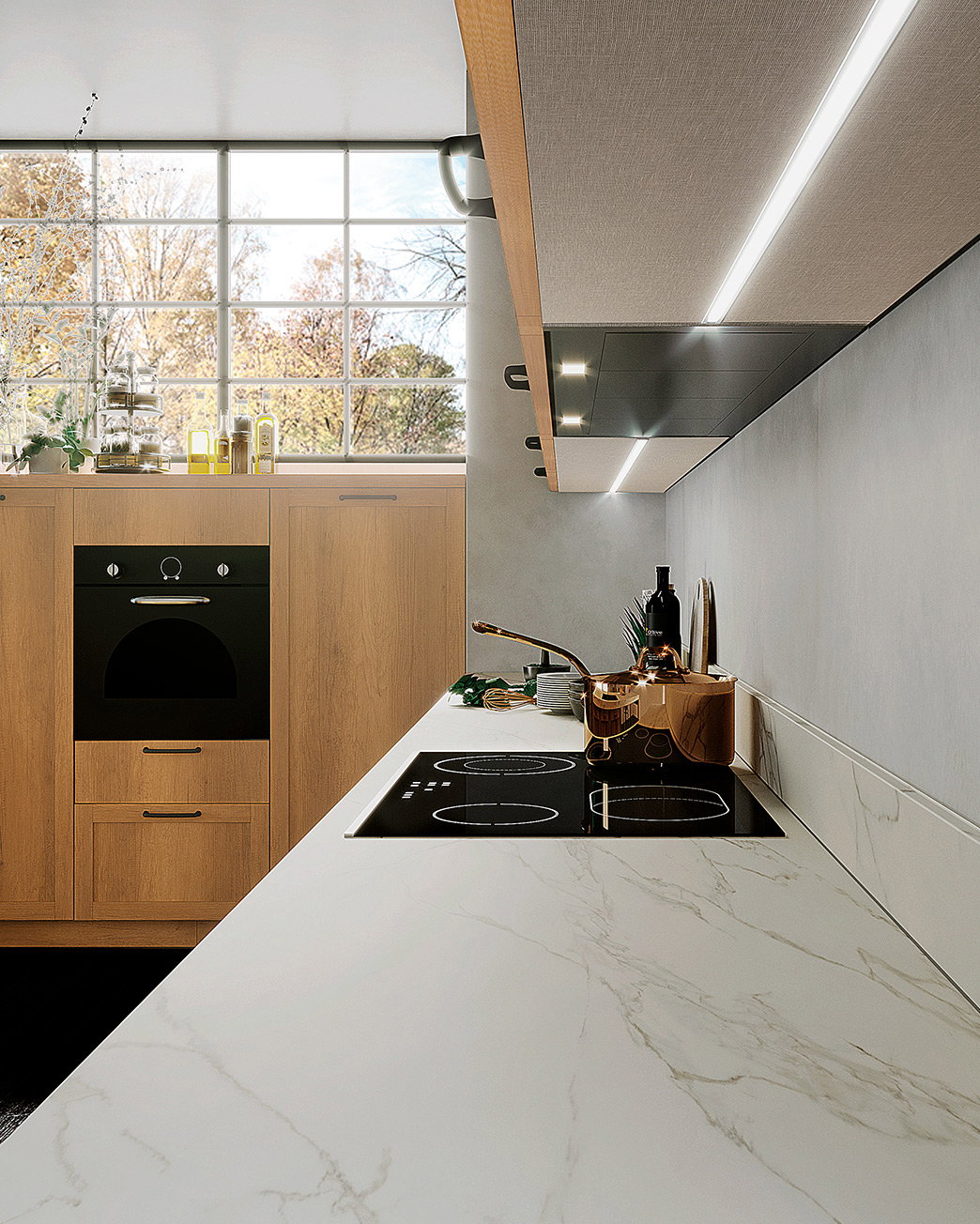 Under Cabinet Built-in LED Lighting
