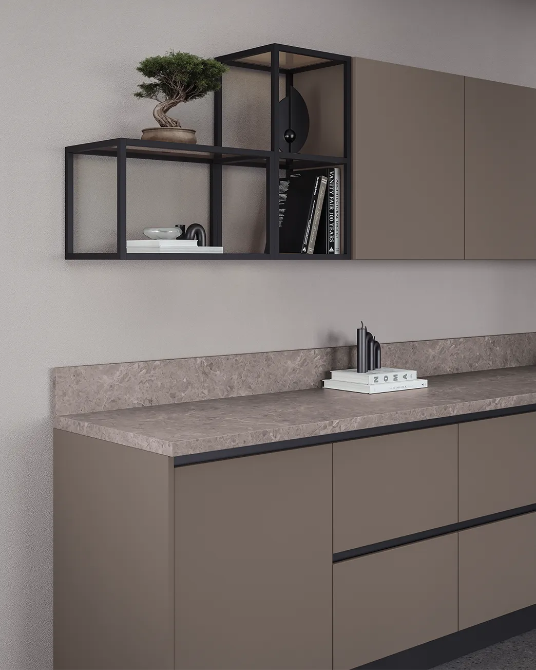Matt Black Aluminum Shelf