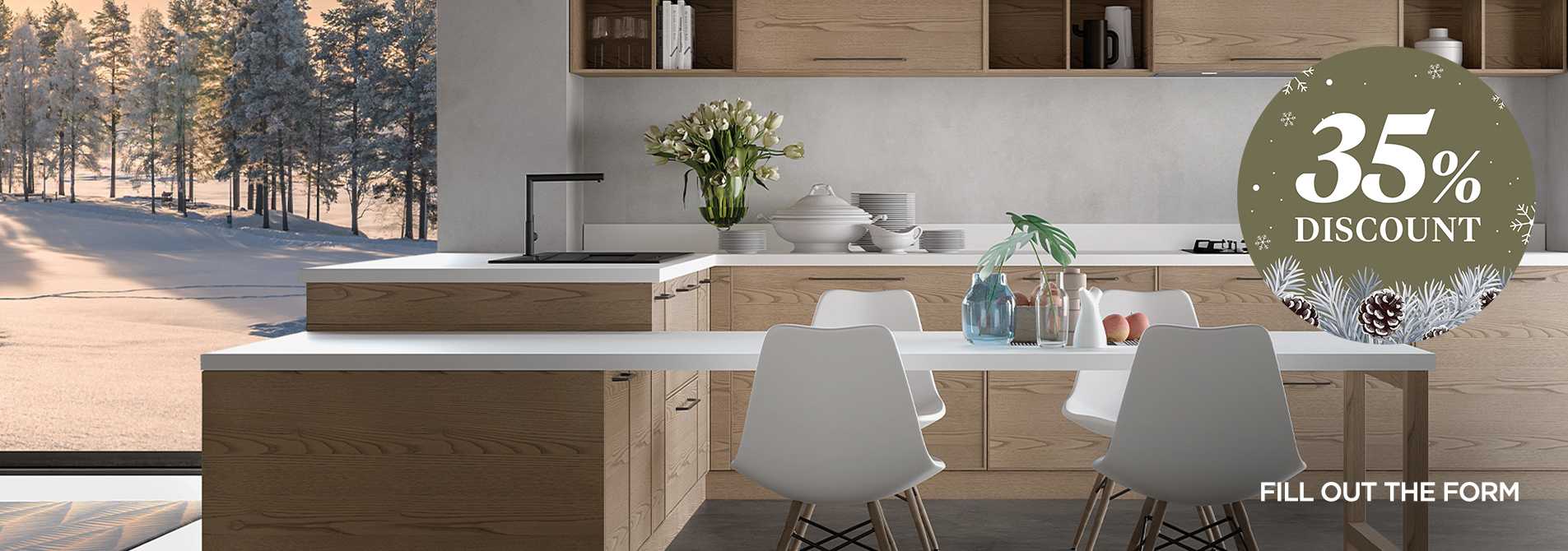 New Year Special 35% Discount – It’s the perfect time to get the kitchen of your dreams!