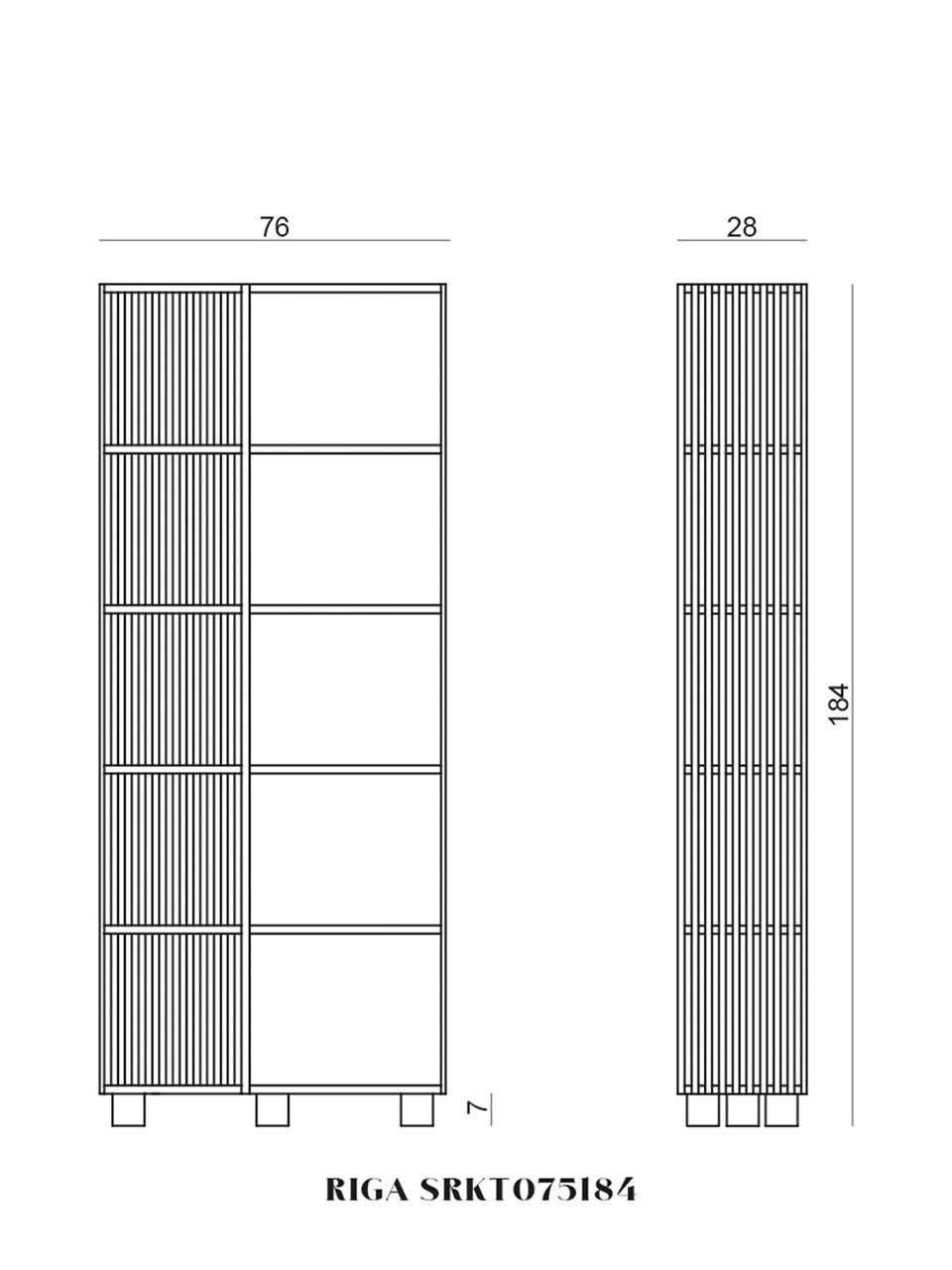 Riga Bookcase